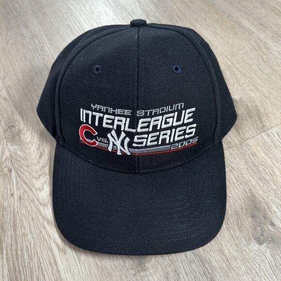 Vintage 2005 New York Yankees Chicago Cubs Hat NEW Snapback MLB Twins Blue Cap - Picture 1 of 8